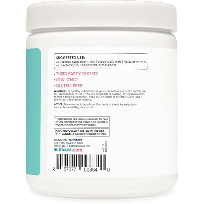 Nutricost BCAA for Women (Strawberry Lemonade, 30 Servings) - Formulated Specifically for Women - Non-GMO and Gluten-Free - Image 4