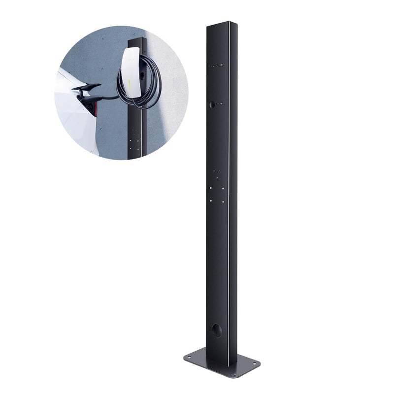 BMZX for Tesla Wall Connector Charger Pedestal Base Fits for Tesla Gen 3 Charging Station EV Mounted Cable Adapter for Tesla Charger Holder Charging Outdoor Indoor Organizer