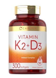 CARLYLE Vitamin K2 + D3 300 Softgels  - Image 1