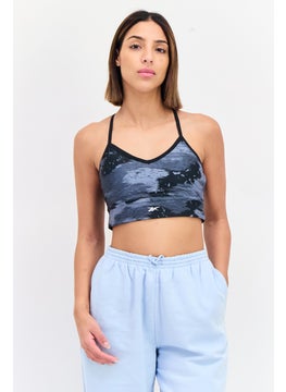 Reebok Women Brand Logo Padded Sports Bra, Multicolor  - Image 1