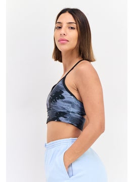 Reebok Women Brand Logo Padded Sports Bra, Multicolor  - Image 2