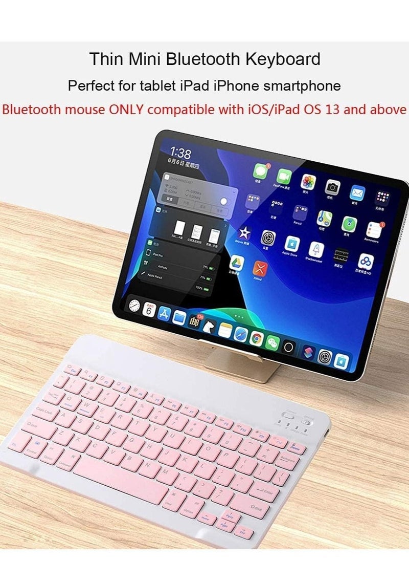 Wireless Mouse Keyboard Set for Android Windows Tablet Cell Phone iPhone iPad Pro Air Mini  - Image 3
