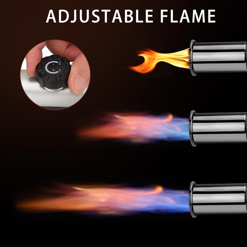 ARTFLAMM Powerful Propane Torch with One-Touch Max Fire, Kitchen Cooking Torch with Safety Lock, Adjustable Flamethrower Blow Torch for Grill, Sous Vide, BBQ, Campfire (Tank Not Included) - Image 5