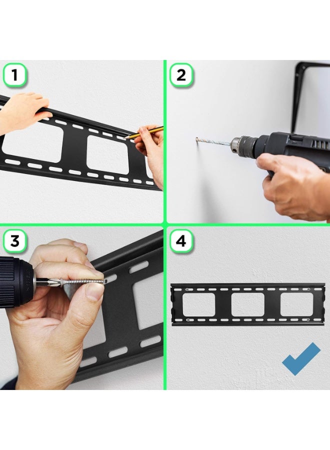 TV Wall Mount – Adjustable Tilt for 33–65 Inch Screens, Max VESA 600x400mm, Compatible with LCD/LED/OLED/QLED, Anti-Theft, Heavy Duty - Image 3