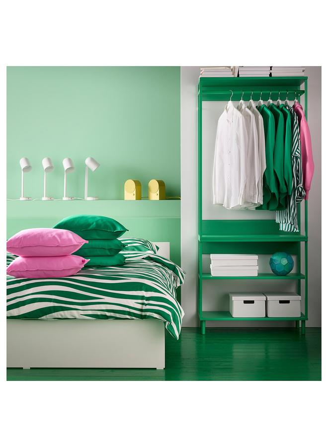 Green Tiger Duvet Cover And 2 Pillowcases, Green/White, 240X220/50X80 Cm - Image 4