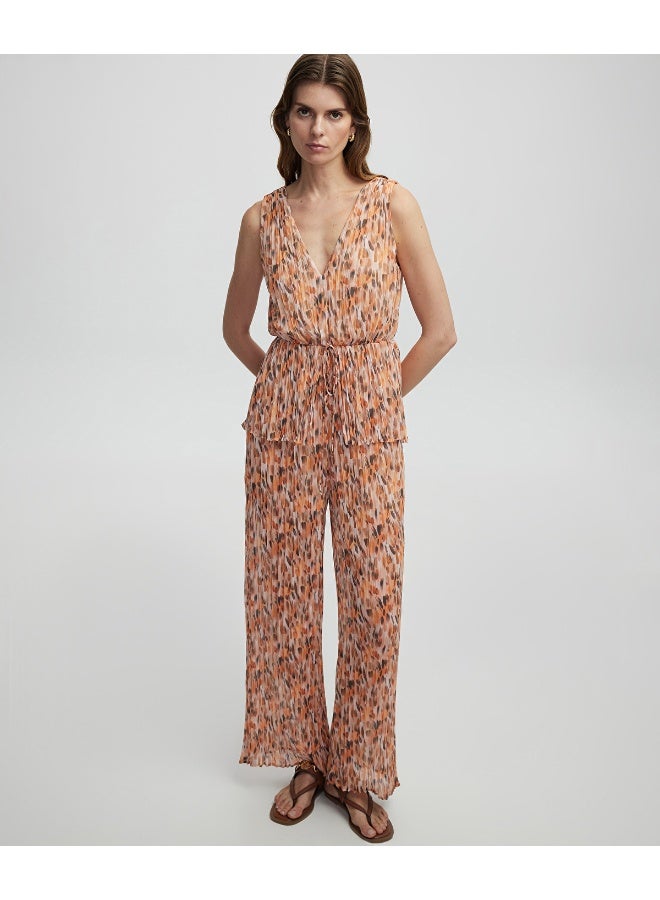 Ipekyol Wide Leg Patterned Jumpsuit - Image 4