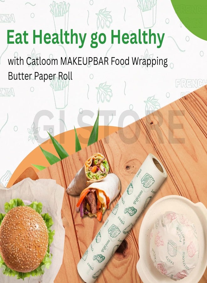 GI STORE Original Butter Paper Roll for Roti, Chapati, Paratha, Sandwich, Burger, Heavy Duty Food Wrap, Lunch Box Safe (500g-50meter/Roll) - Image 4