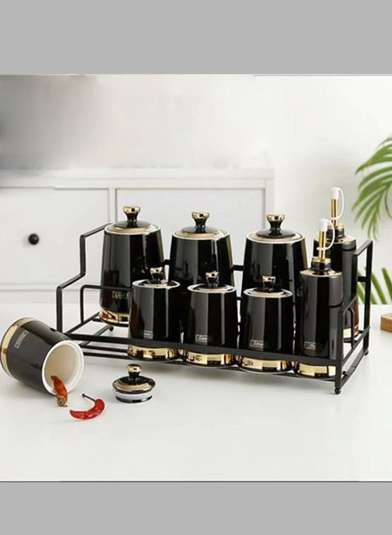 MARS Q A set of spice jars with a stand - Image 1