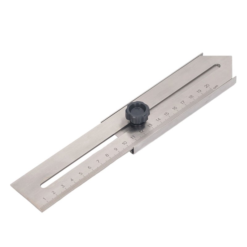 Sliding Line Ruler 0‑200mm Stainless Steel Line Scribing Marking Tool for Woodworking - Image 2
