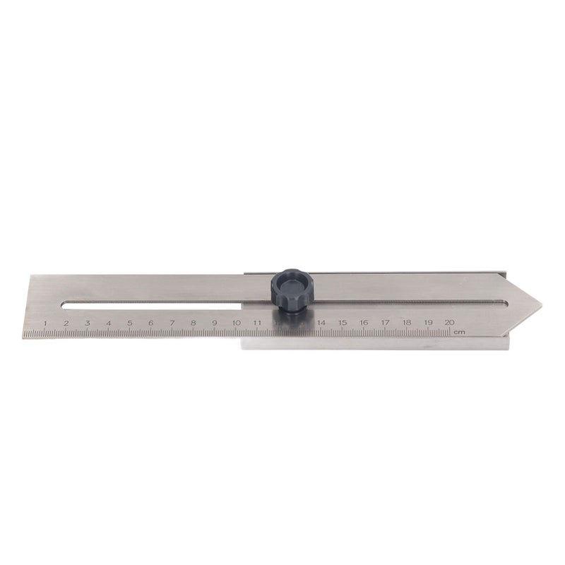 Sliding Line Ruler 0‑200mm Stainless Steel Line Scribing Marking Tool for Woodworking - Image 3