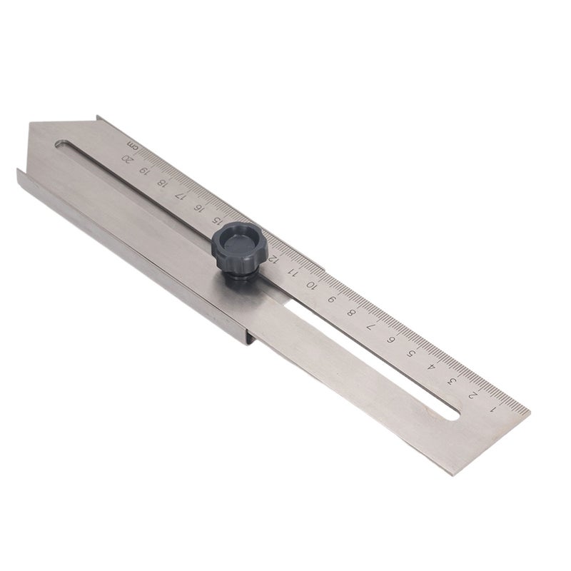 Sliding Line Ruler 0‑200mm Stainless Steel Line Scribing Marking Tool for Woodworking - Image 1