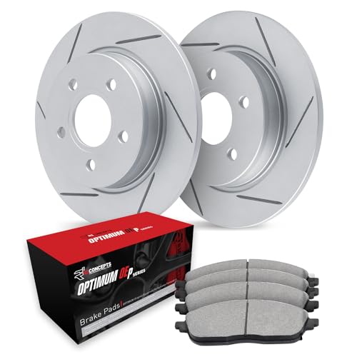 R1 Concepts Rear Brakes and Rotors Kit |Rear Brake Pads| Brake Rotors and Pads| Optimum OEp Brake Pads and Rotors|fits 2018-2022 Hyundai Kona; Kia Seltos - Image 1