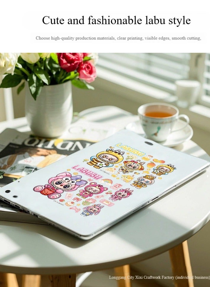 لابوبو أربعة ملصقات LABUBU DIY كبيرة الحجم للهواتف المحمولة ، زجاجات المياه ، الثلاجات ، الملصقات الزخرفية - Image 5