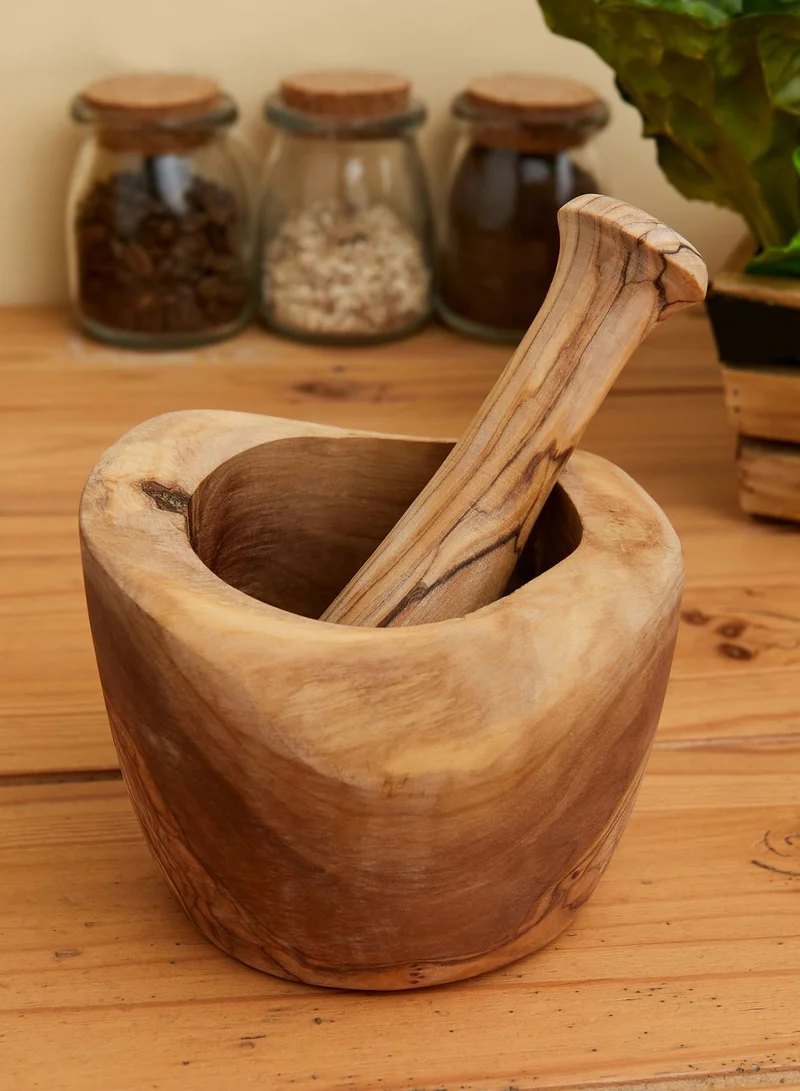 Premier Kora Olive Wood Pestle & Mortar