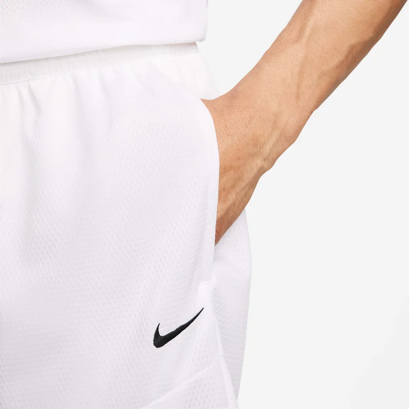 Nike White Men's Icon Dri-FIT Basketball Shorts for Men | Best Price UAE