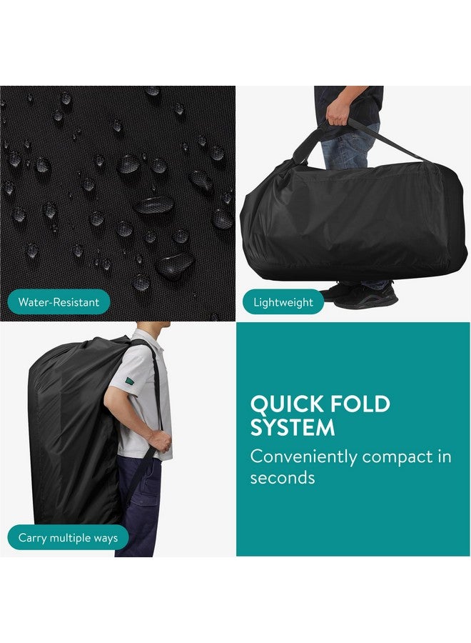 Navaris Baby Seat Bag - Travel Bag for Stroller - Waterproof 210D Oxford - Black, 114 x 53 x 35cm - Image 3