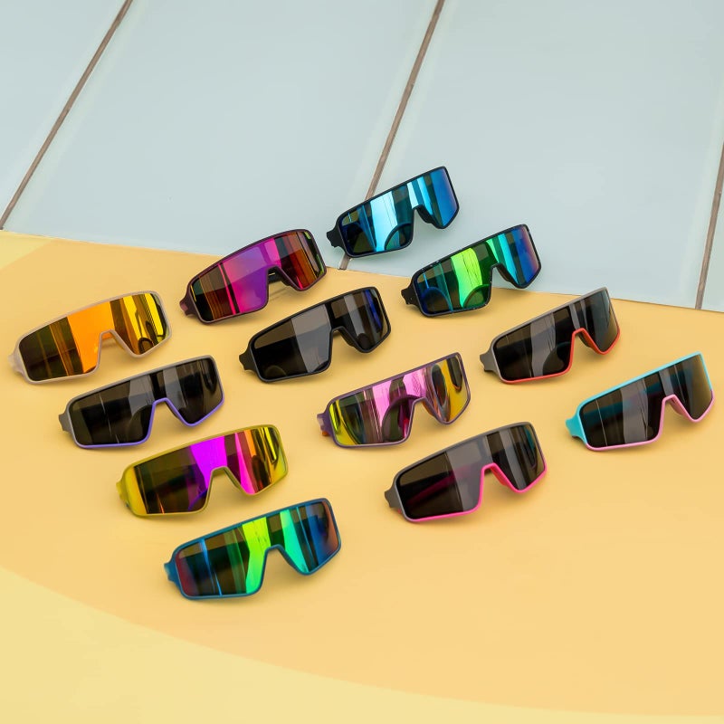 MAXJULI Youth Kids Polarized Sunglasses for Boys and Girls,Windproof Outdoor Baseball Sports Cycling UV400 Protection Sun Glasses 7705(Blue/Green) - Image 2