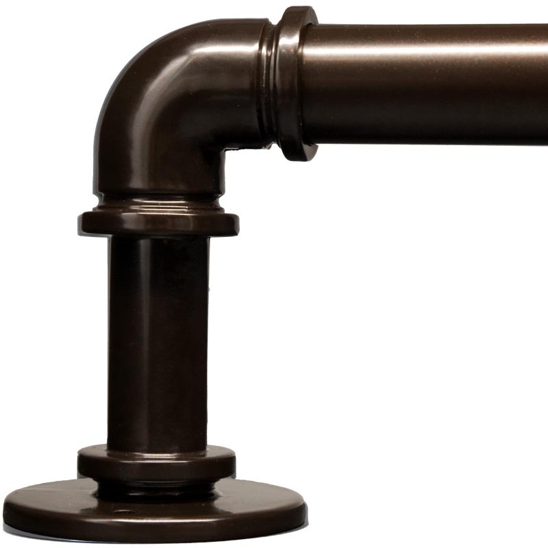 WORLD RODS Brown Curtain Rods 18 to 88 Inch Industrial Curtain RodsAdjustable Length1 in Diameter PipeWall or Ceiling Mountedfor Bedroom and Living RoomAntique Bronze 18 to 88