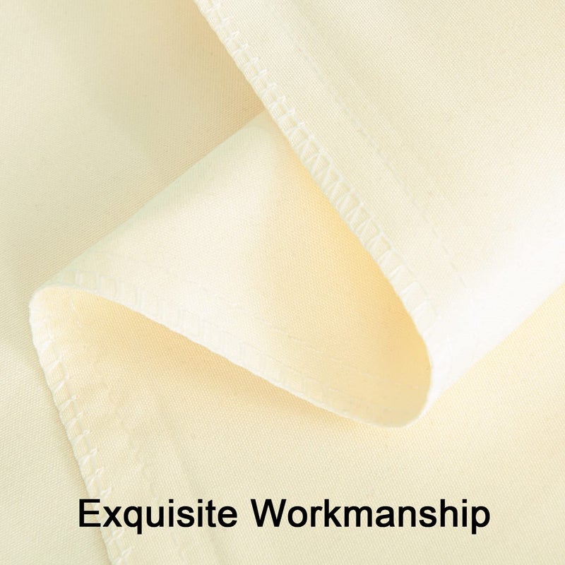إن تي باي NTBay Queen Pillow Shams - 2 Pack Microfiber 20x30 Coverings - Super Super and Dozy Growner Resistant 20x30 Indcses Oxfordcases Ivory  - Image 3