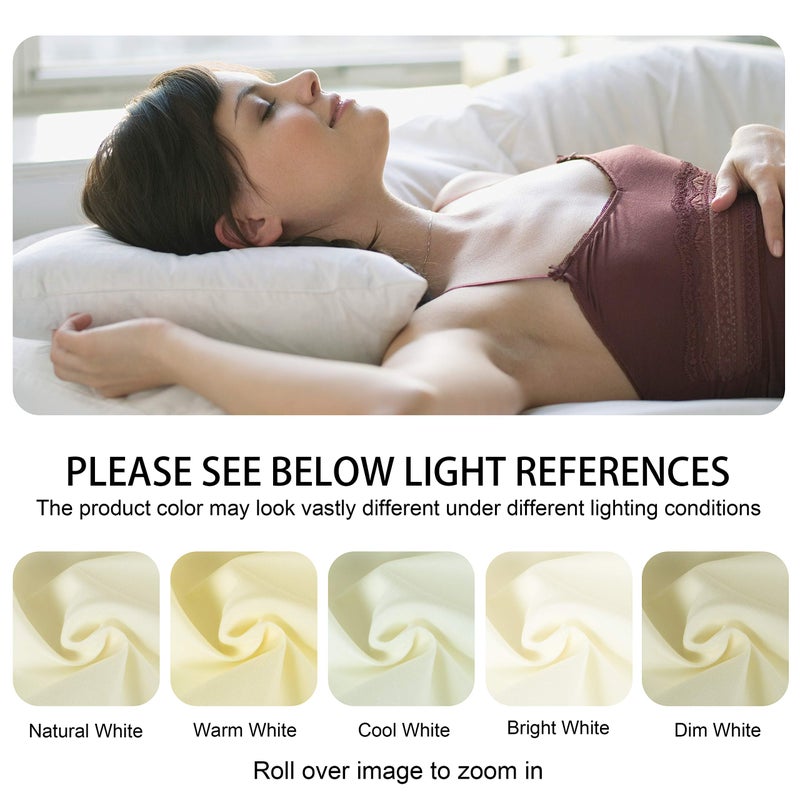 إن تي باي NTBay Queen Pillow Shams - 2 Pack Microfiber 20x30 Coverings - Super Super and Dozy Growner Resistant 20x30 Indcses Oxfordcases Ivory  - Image 5