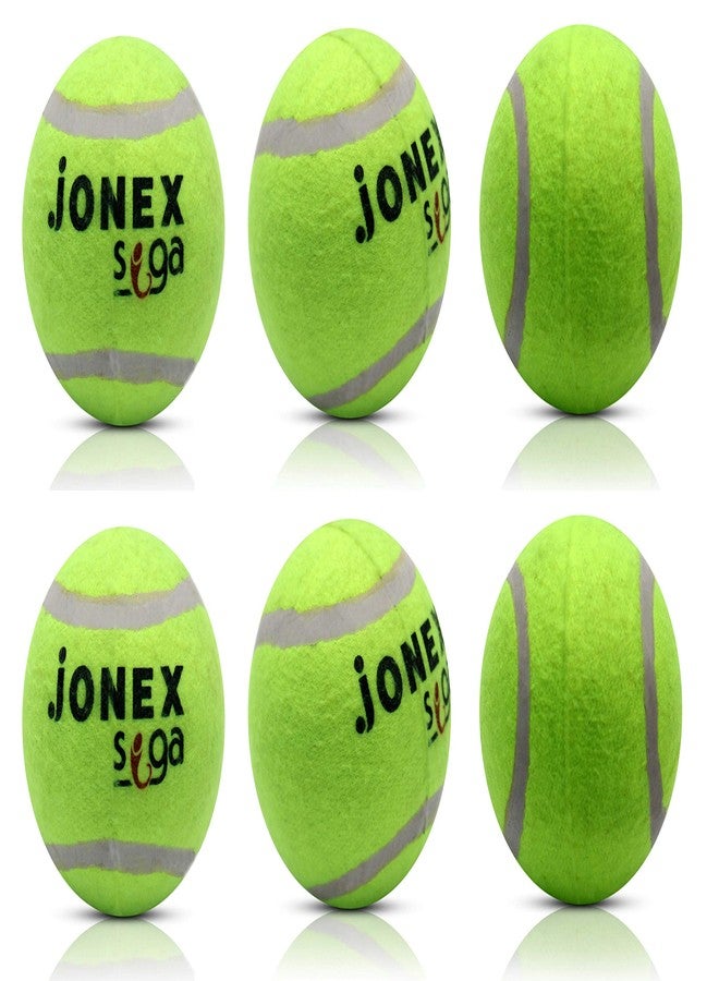 جونيكس كرة تنس وكريكت من جي جي جونكس | كرات تنس وكريكت خضراء | مجموعة كرات تنس (خضراء - عبوة من 6 كرات) - Image 1