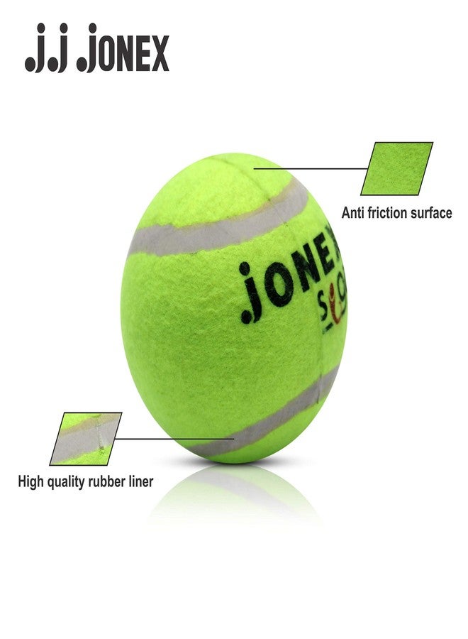 جونيكس كرة تنس وكريكت من جي جي جونكس | كرات تنس وكريكت خضراء | مجموعة كرات تنس (خضراء - عبوة من 6 كرات) - Image 5