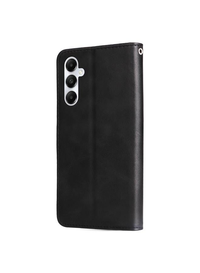 erorex Case For Samsung Galaxy A05s Fashion Calf Texture Zipper Leather Phone Case - Image 3
