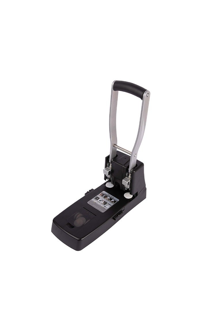 بريما خرامة ورق بسعة 150 ورقة | آلة ثقب 2 فتحتان بمسافة 80 مم وقطر فتحة 6 مم للملفات العادية | دليل ورق قابل للتعديل، هيكل معدني متين، وصندوق نفايات داخلي - Image 1