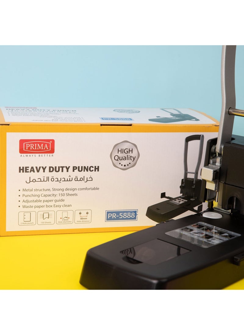 PRIMA Heavy Duty 150 Sheet Capacity Paper Puncher for Office and Professional Use - Image 4