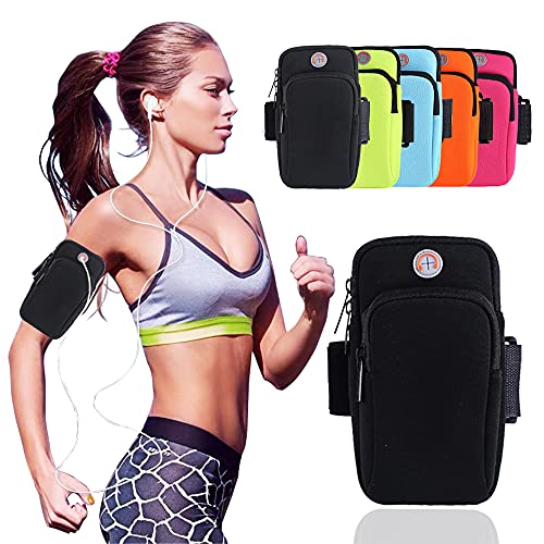 Sunkizzrs® Armband for Running - 6.8 Inch Waterproof Washable Mobile Holder Arm Band for Fitness Gym Outdoor Sports, Armband for iPhone/Vivo/Oppo/Samsung/Sony/Motorola/Xiaomi Redmi (Black) - Image 1