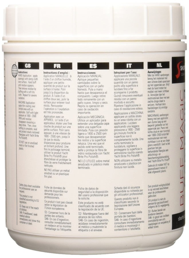 Shurhold Buff Magic Compound Surface Reconditioner & Metal Polish - 4LB Jar - Image 3