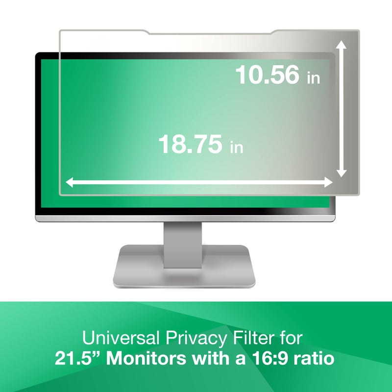 3M Privacy Filter Anti-Glare ffor 21.5" Widescreen Monitor (AG215W9B),Clear - Image 3