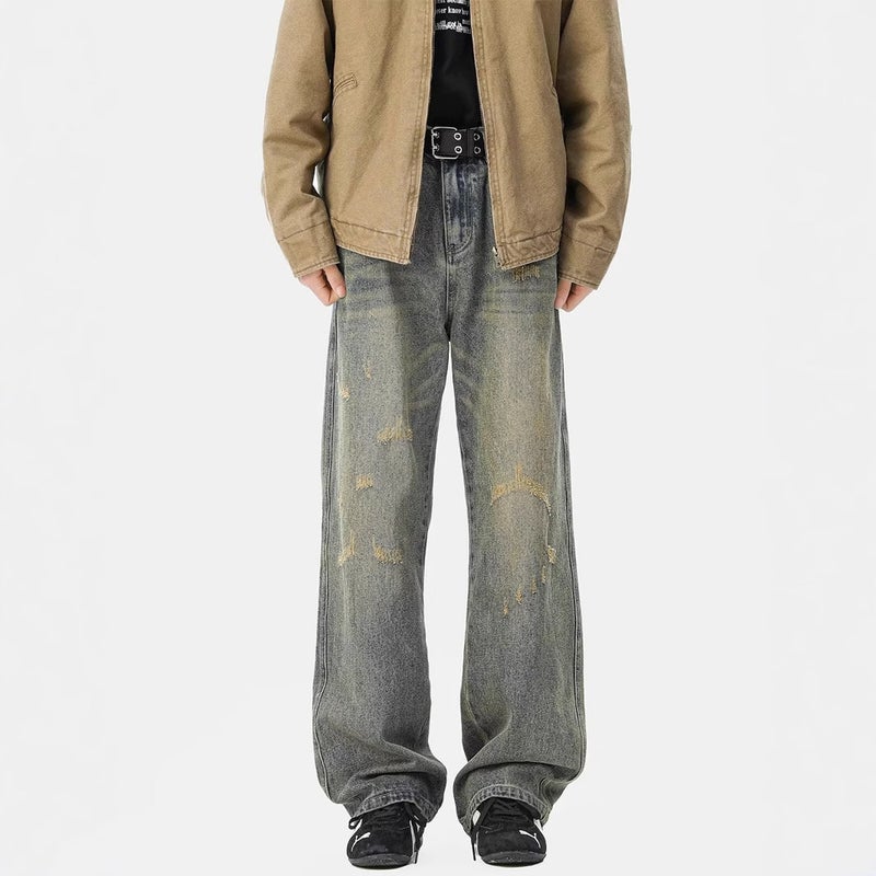 Unisex Casual Daily Denim Jeans - Image 1