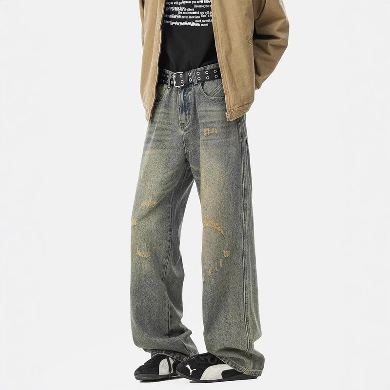 Unisex Casual Daily Denim Jeans - Image 2