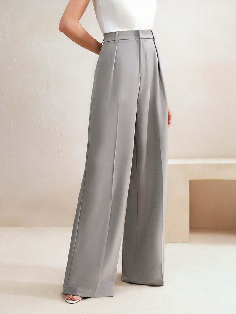 KOTTY Stylish Straight Fit Grey Women’s Trousers (Grey,L)-KOTTYWOMENSPANT842L - Image 5