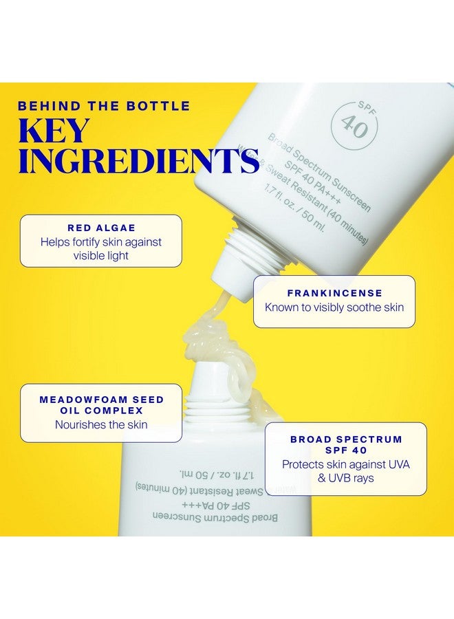 سوبر جوپ واقي شمسي غير مرئي - عامل حماية من الشمس 40 - واقي شمسي غير مرئي واسع الطيف للوجه + برايمر يثبت المكياج - خفيف الوزن، عديم الرائحة، خالٍ من الزيوت - لجميع أنواع البشرة وألوانها - 0.5 أونصة سائلة - عبوة من قطعتين - Image 4