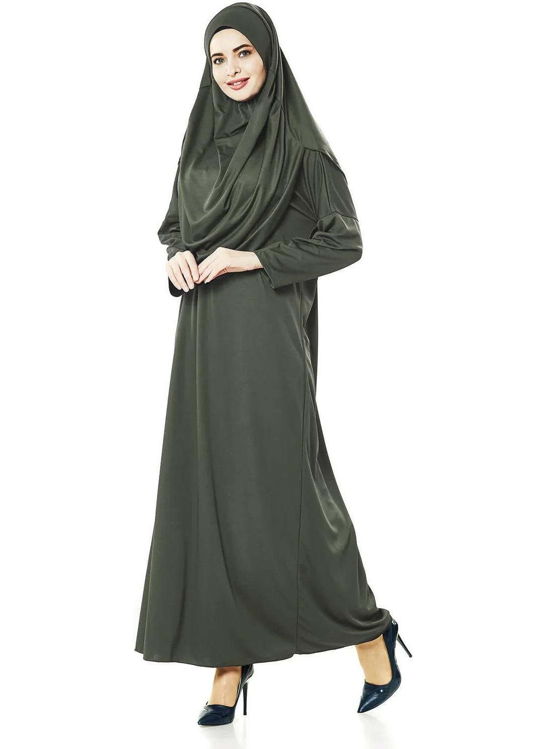 İhvan Ikhwan One Piece Prayer Dress - Khaki - 5015