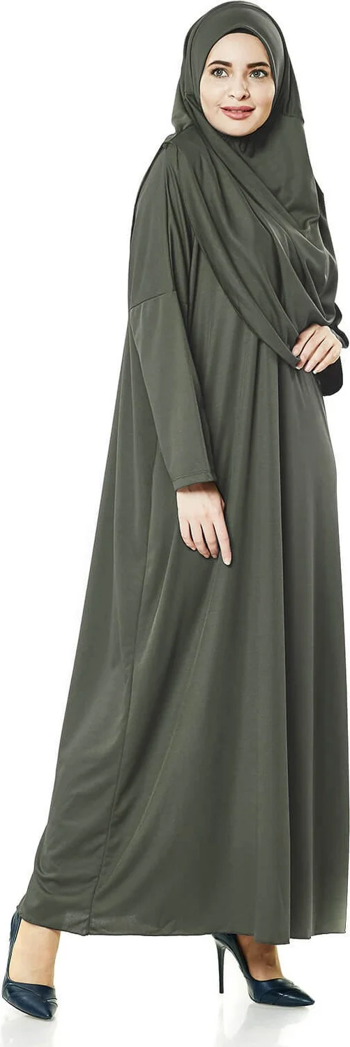 ايهفان Ikhwan One Piece Prayer Dress - Khaki - 5015