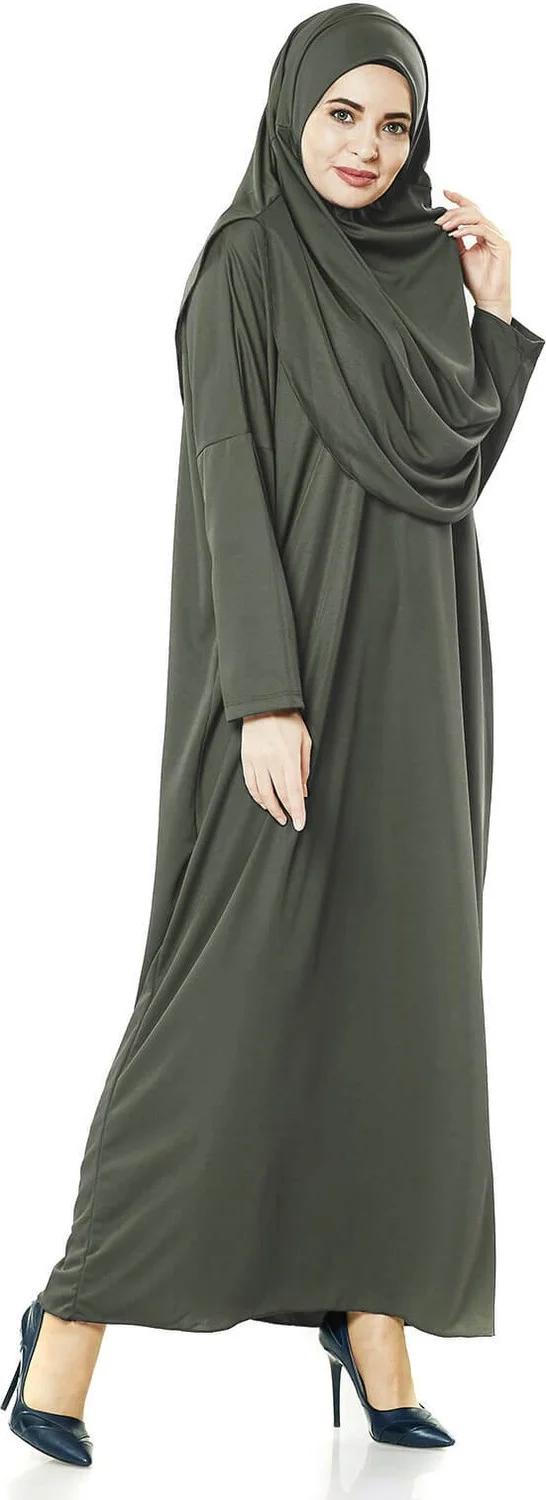 ايهفان Ikhwan One Piece Prayer Dress - Khaki - 5015
