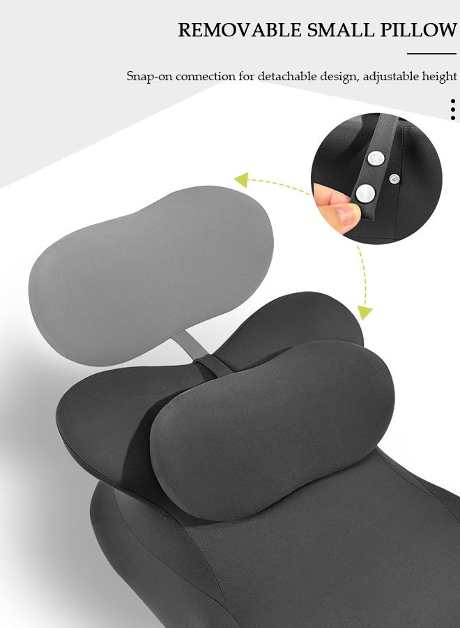 DUNISO Bed Wedge Pillow for Sleeping, Triangle Pillow Wedge for Back Support, Leg Elevation Pillow Relieves Leg Pain, Ergonomic Memory Foam Bed Pillow with Face Down Massage Prone Pillow Function for Reading - Image 5