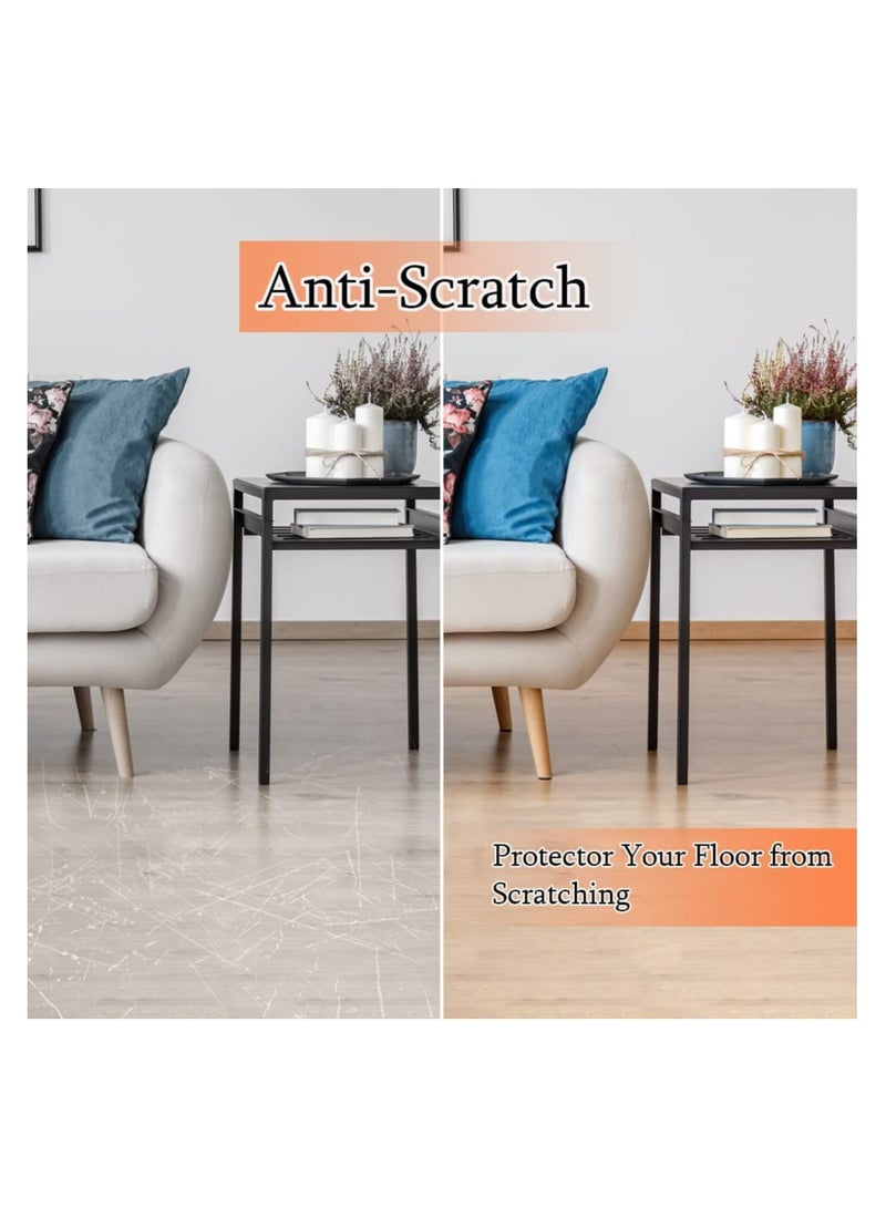 Zikra Furniture Feet Pads 48Pcs, Quiet Non-Slip Rubber Furniture Pads, Wood Floor Protector Pads, Self Adhesive Anti Slip Furniture Chair Leg Pads Anti Scratch Thickened Multifunctional Table Foot Pad - Image 3