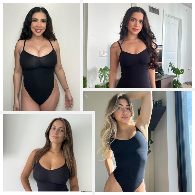 herslims Shapewear Tummy Control Bodysuit Thong: Sculpting Shaper Tank Top Shapewear Bodysuit: Snatched Waist Slimming Body Suits - Image 5
