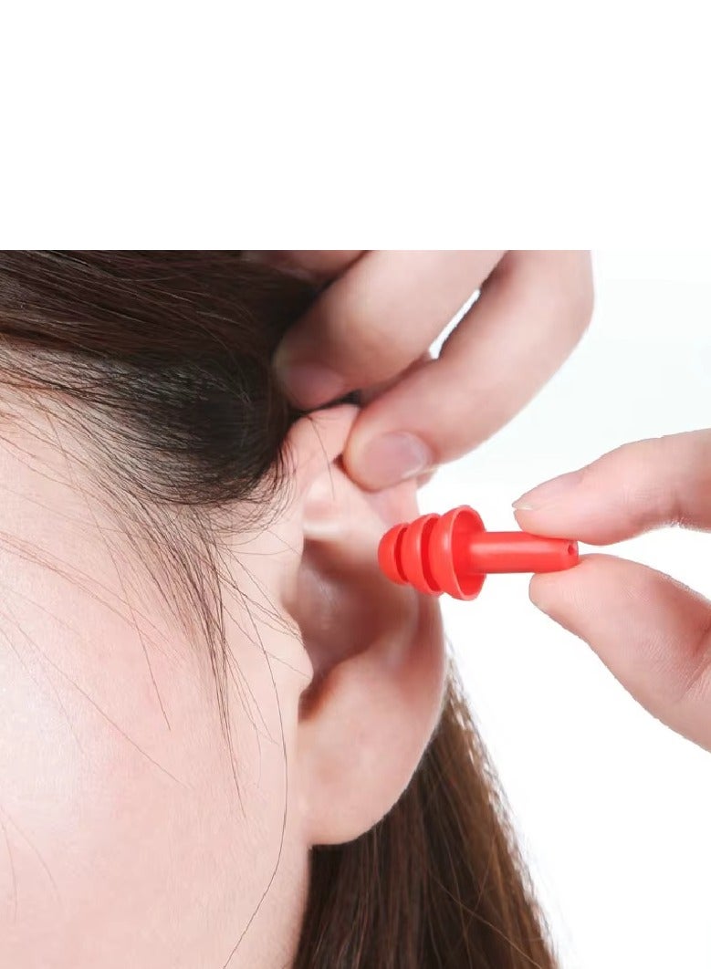 Generic Silicone Ear Plugs – Noise Cancelling, Ideal for Sleeping & Swimming  - Image 3