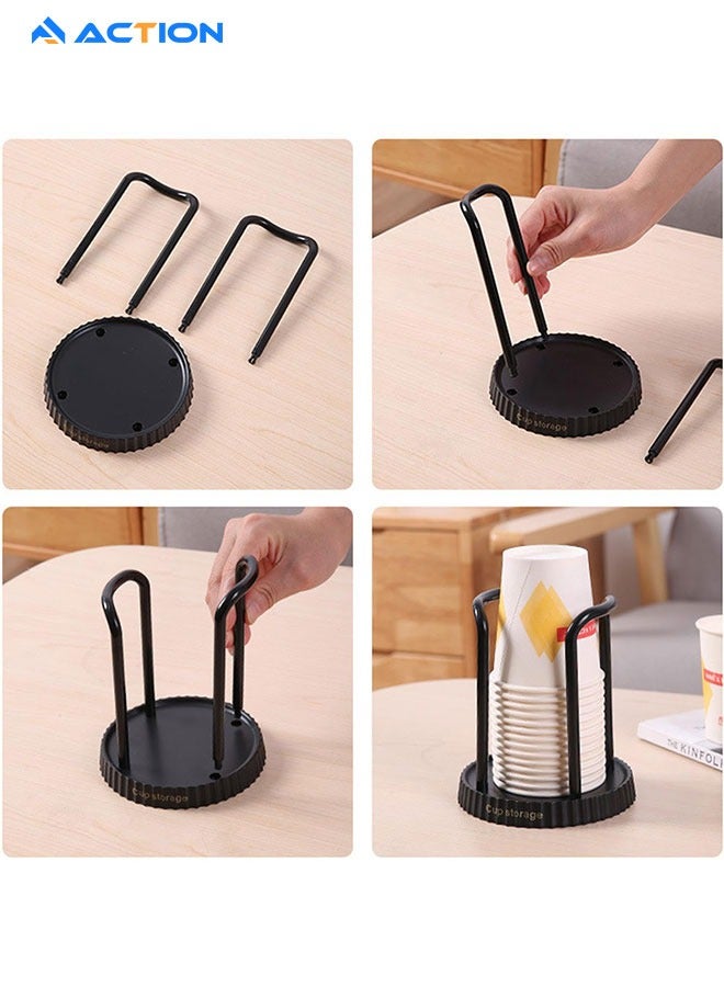 ACTION Paper Cup Holder, Disposable Cup And Lid Holder Organizer, Coffee Cup Dispenser For Counter, Organizer Station for Coffee Milk Tea Shop Restaurant Office Bathroom - Image 3