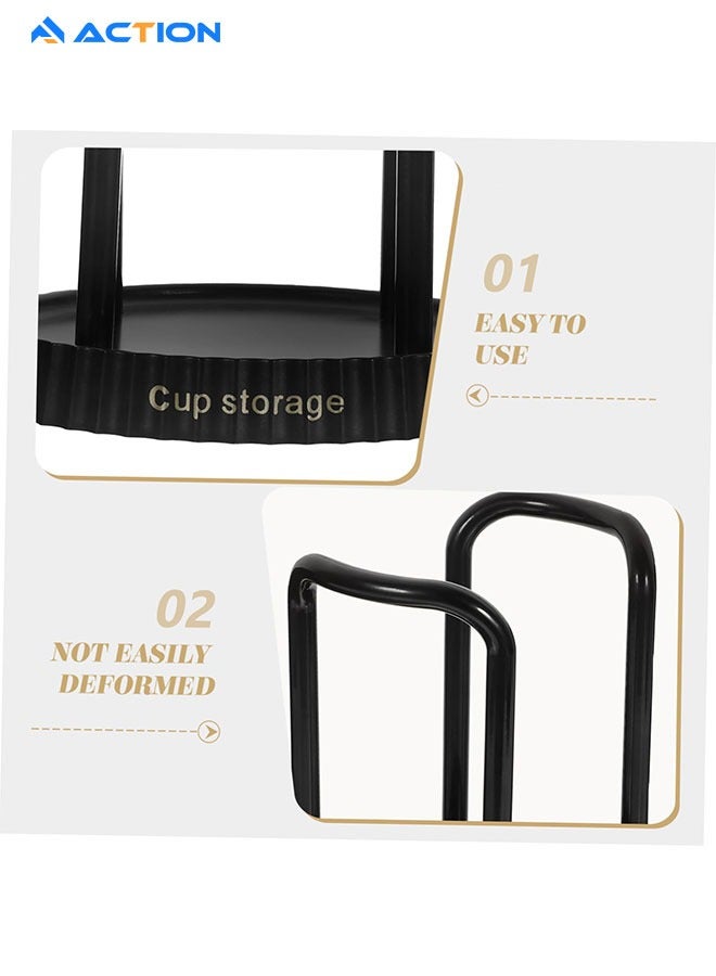 ACTION Paper Cup Holder, Disposable Cup And Lid Holder Organizer, Coffee Cup Dispenser For Counter, Organizer Station for Coffee Milk Tea Shop Restaurant Office Bathroom - Image 4