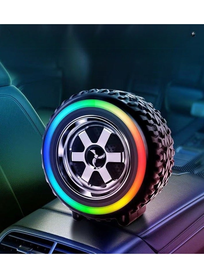 سراقطة مكبر صوت بلوتوث لاسلكي مع أضواء LED - مكبر صوت صغير للاستخدام الداخلي والخارجي، المنزل والسفر - نظام صوت للسيارة بجودة صوت عالية يدعم بطاقة TF والشحن عبر USB - Image 1