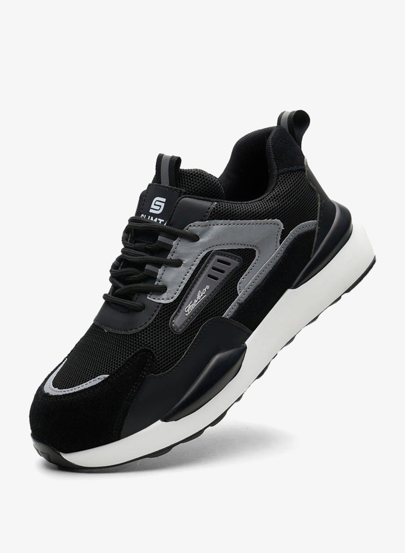 SLIMTA Safety Shoes for Men & Women - Breathable Flying Woven, Anti-Smash, Lightweight PU Sole Sporty Work Shoes - Image 5