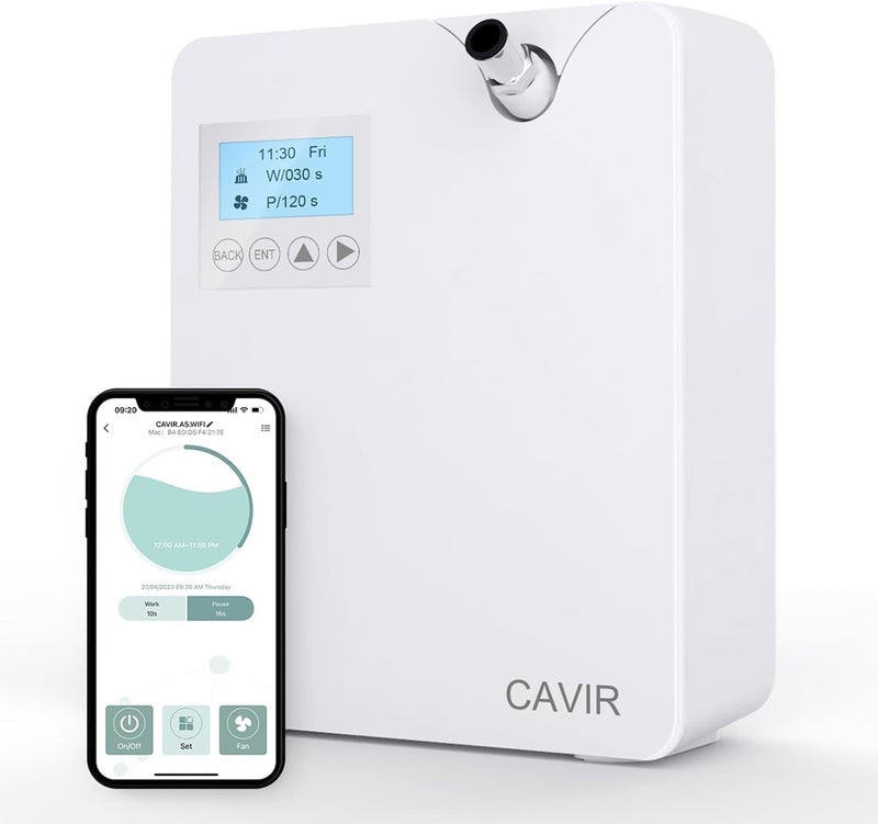 Cavir Smart Scent Air Machine for Home, Wterless Condensation Nebulization, 300 ml Oil Bottle, Long Service Life, Coverage up to 2000 SQFT of Fragrance, Can be Used with HAVC System - Image 1
