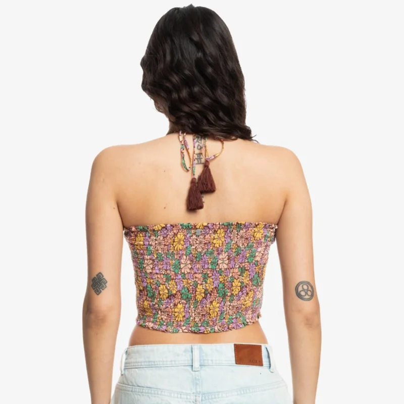 روكسي Warm Waters Bandeau Top For - Women