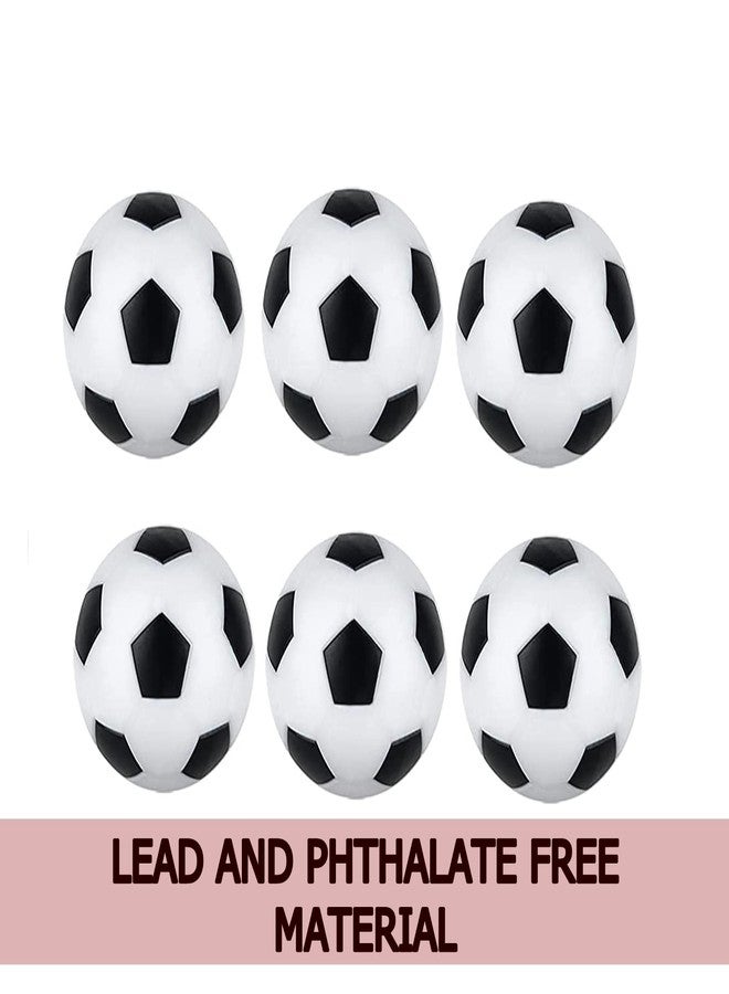WTC Tournament Foosball Table Replacements Balls Unbreakable Black & White (6 Pack) (ABS Material) - Image 3